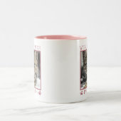 's Werelds beste kat mam roze schilderafdrukken fo Tweekleurige Koffiemok (Center)