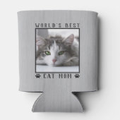 's Werelds beste kat-mam schildert foto's pet-bijl Blikjeskoeler (Achterkant)