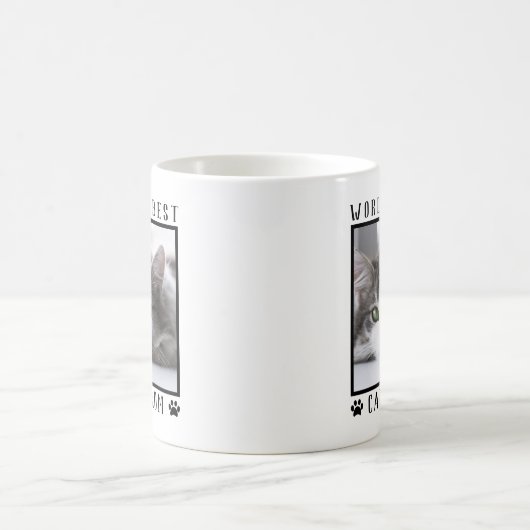 's Werelds beste kat-mam schildert Lijst voor foto Koffiemok (Center)