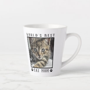 's Werelds beste kat-mam schildert Lijst voor foto Latte Mok
