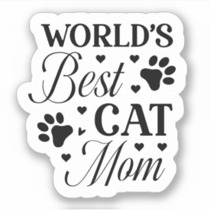 's Werelds beste kat mam Sticker