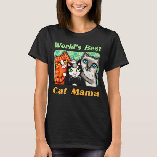 's Werelds beste kat mama Kat Lover's T-Shirt (Voorkant)