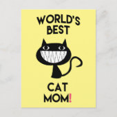 's Werelds beste kat moeder. Fun Briefkaart (Voorkant)