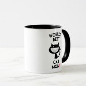 's Werelds beste kat moeder! Leuke Mok (Voorkant rechts)