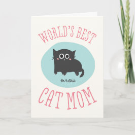 's Werelds beste kat-Moederdag Kaart