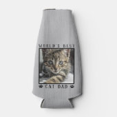 's Werelds beste kat-pap schildert foto-Lijst afdr Flesjeskoeler (Voorkant)