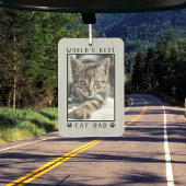 's Werelds beste kat-pap schildert foto-Lijst afdr Luchtverfrisser