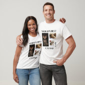 'S Werelds Beste Kat Papa Custom Name Gift T-shirt (Unisex)