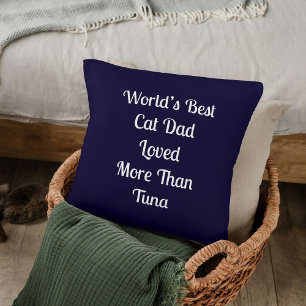 'S Werelds Beste Kat Papa Gift Gepersonaliseerde M Kussen