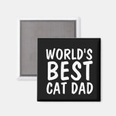 'S WERELDS BESTE KAT PAPA Koelkast Magneten (Voorkant / Achterkant)