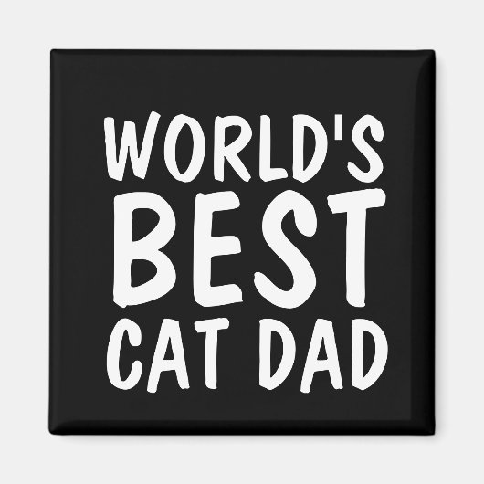 'S WERELDS BESTE KAT PAPA Koelkast Magneten (Voorkant)