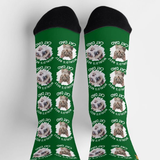 'S Werelds beste kattenvader - Aangepaste 3 katten Sokken (Top)