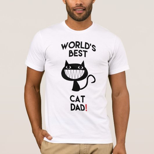 's Werelds beste kattenvader! Leuk T-shirt (Voorkant)