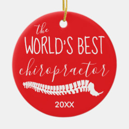 's werelds beste keramische chiropractor-keramiek keramisch ornament