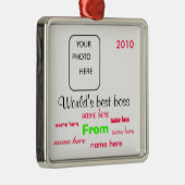 's Werelds beste kerstversiering Metalen Ornament (Rechts)