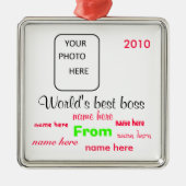 's Werelds beste kerstversiering Metalen Ornament (Voorkant)