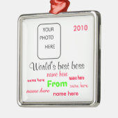 's Werelds beste kerstversiering Metalen Ornament (Links)