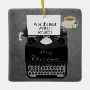 's Werelds beste kerstversiering voor tekstschrijf Keramisch Ornament