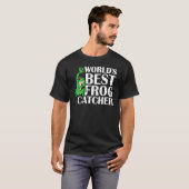 's Werelds beste kikkervaar met groene groei T-shirt (Voorkant volledig)