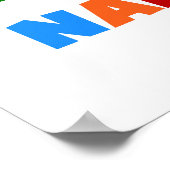 's Werelds beste kindermeisje met heldere kleuren Poster (Hoek)