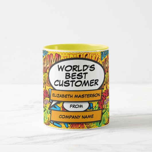 'S Werelds Beste Klant Ooit Leuke Stripboek Mok (Midden)