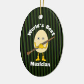 's Werelds beste klarinet muzikant Keramisch Ornament (Links)