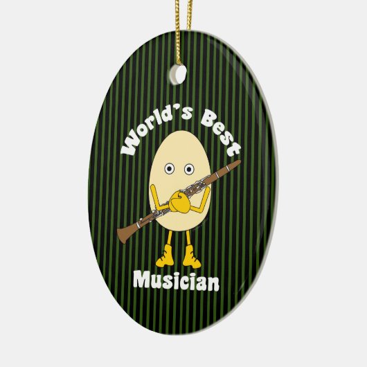 's Werelds beste klarinet muzikant Keramisch Ornament (Links)