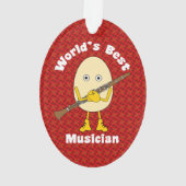 's Werelds beste klarinet muzikant Ornament (achterkant)