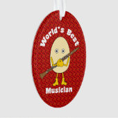 's Werelds beste klarinet muzikant Ornament (voorkant)
