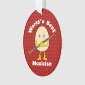 's Werelds beste klarinet muzikant Ornament (voorkant)