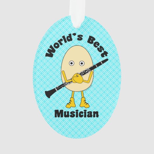 's Werelds beste klarinet muzikant Ornament (achterkant)