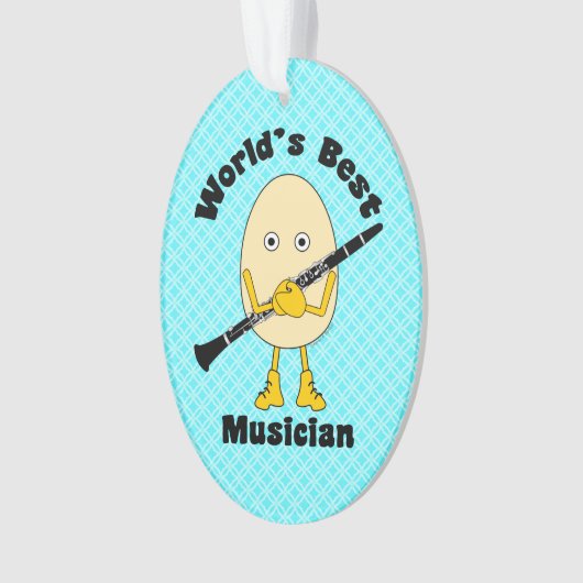 's Werelds beste klarinet muzikant Ornament (voorkant)