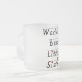 's Werelds beste kleine zuster-overhemden en cadea Matglas Koffiemok (Voorkant links)