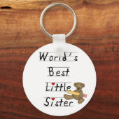 's Werelds beste kleine zuster-overhemden en cadea Sleutelhanger (Voorkant)