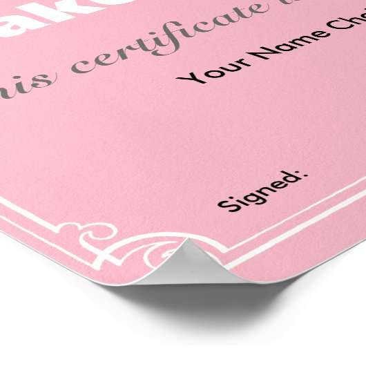 's Werelds beste koekjesmaker Poster (Hoek)