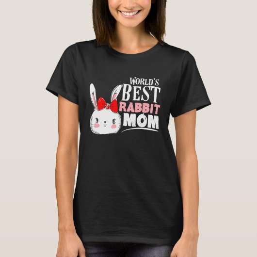 's Werelds beste konijnenmoeder voor Bunny Moeder T-shirt (Voorkant)