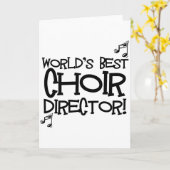 's Werelds beste koor directeur Kaart (Gele Bloem)