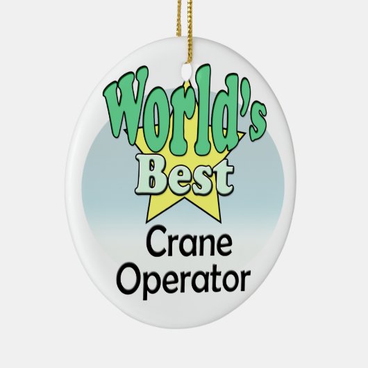 's Werelds beste kraanexploitant Keramisch Ornament (Rechts)