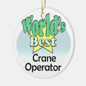 's Werelds beste kraanexploitant Keramisch Ornament (Links)