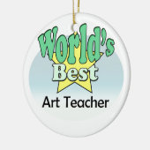 's Werelds beste kunstleraar Keramisch Ornament (Links)