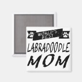 's Werelds beste labradoodle mam Magneet (Voorkant / Achterkant)