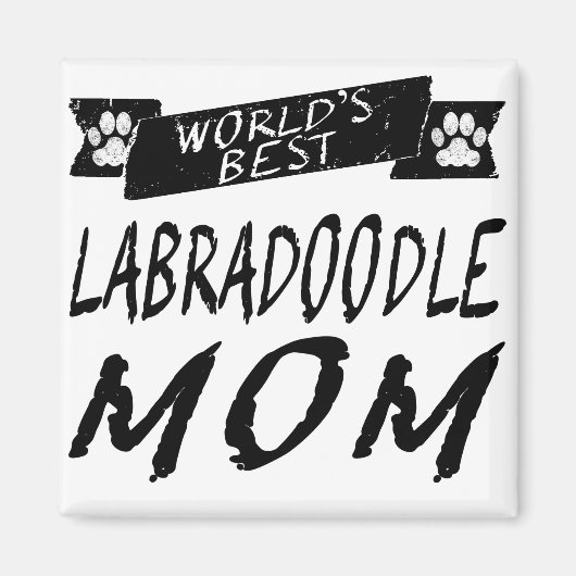 's Werelds beste labradoodle mam Magneet (Voorkant)