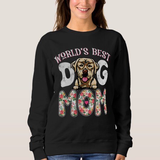 's Werelds beste labrador Dog mam Leopard moeder's Trui (Voorkant)