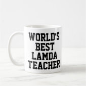 's Werelds beste Lamda Teacher Gift Mok (Links)