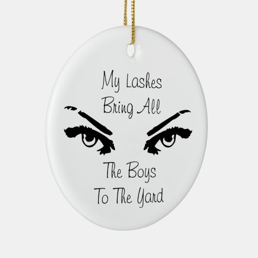 's Werelds beste 'Lash'-technicus Keramisch Ornament (Rechts)