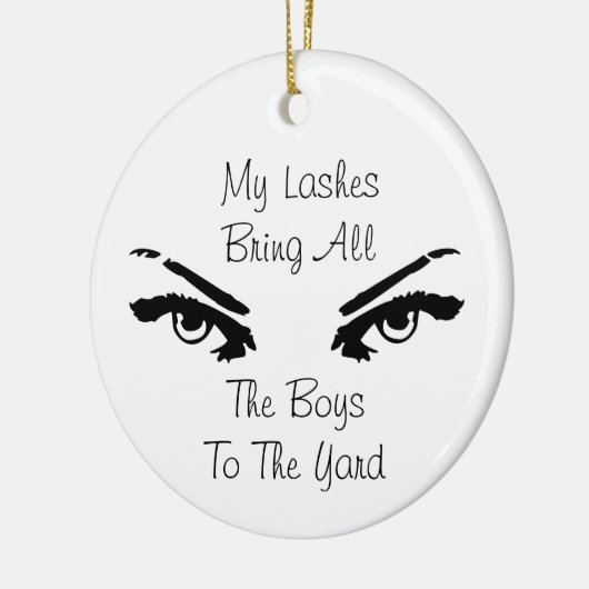 's Werelds beste 'Lash'-technicus Keramisch Ornament (Links)