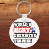 's Werelds beste leerkracht chemie Sleutelhanger (Voorkant)