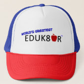 's Werelds beste leerkracht Trucker Hat Pet (Voorkant)