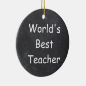 's Werelds beste leerling-krijtbordontwerp-cadeaui Keramisch Ornament (Rechts)