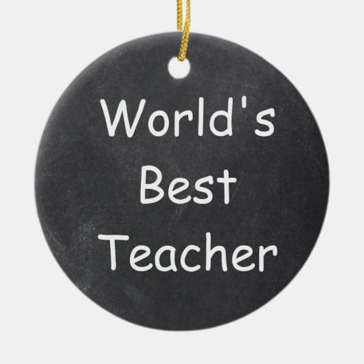 's Werelds beste leerling-krijtbordontwerp-cadeaui Keramisch Ornament (Voorkant)